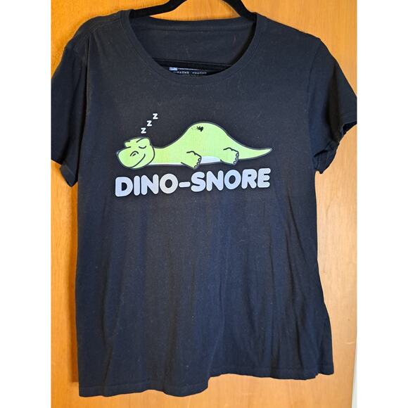 Women's Dino-Snore Sleep Shirt Size Large - Picture 1 of 6